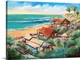 image thumbnail of Contemporary painting of Crystal Cove, Laguna Beach, California.