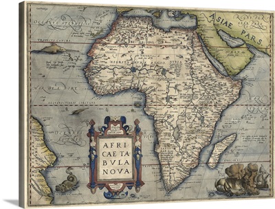 Antique Map of Africa, 1570