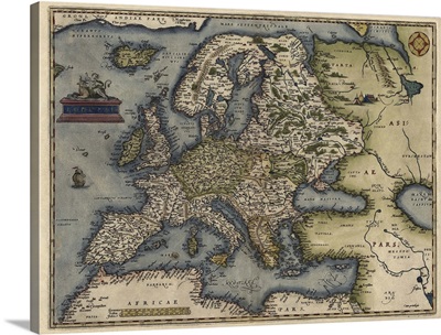 Antique Map of Europe, 1570