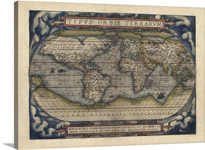 Antique Map of the World, 1570