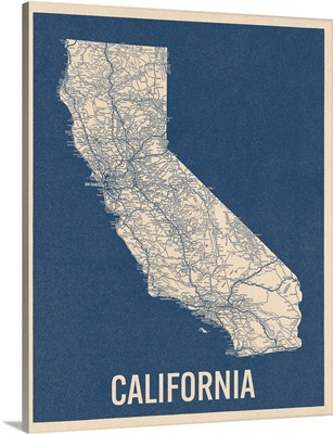 Vintage California Road Map 2