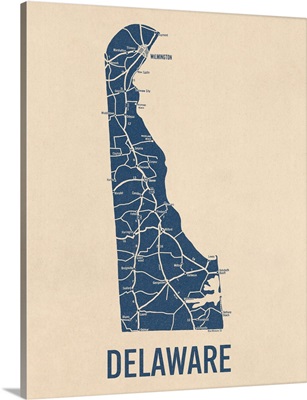Vintage Delaware Road Map 1