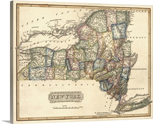 Vintage Map of New York image thumbnail