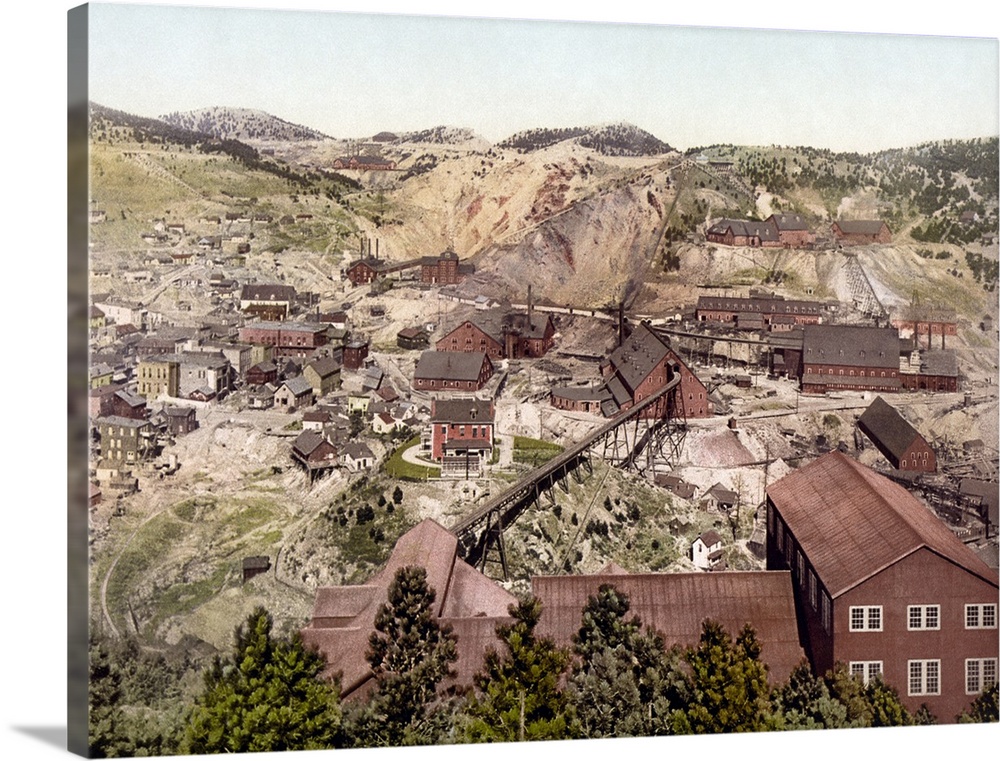 Vintage photograph of Homestake Mine, Lead, South Dakota