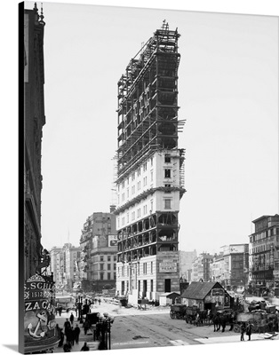 Vintage photograph of Times Building, Times Square, New York City
