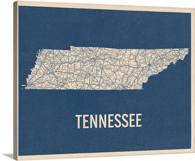 Vintage Tennessee Road Map 2