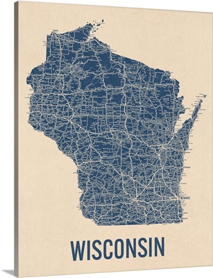 Vintage Wisconsin Road Map 1