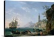 image thumbnail of A Coastal Mediterranean Landscape with a Dutch Merchantman in a Bay, 1769 (oil on canvas) by Vernet, Claude Joseph (1714-8...