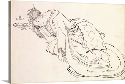 A Courtesan Offering a Cup, 18th-19th century