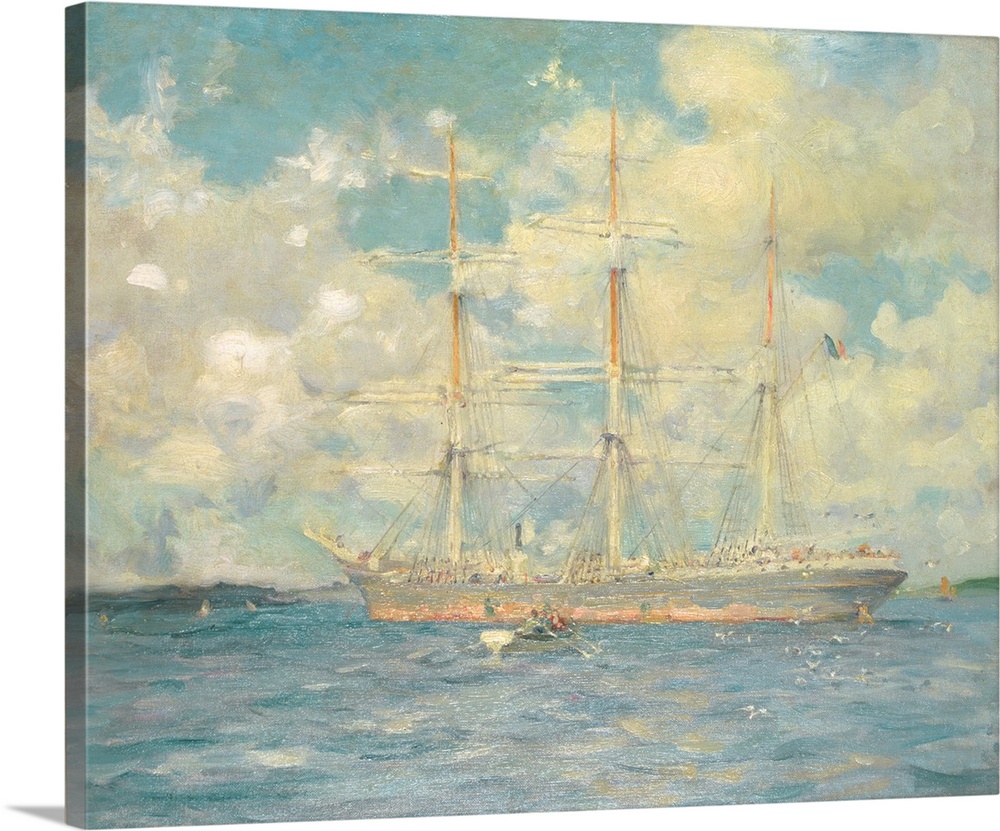 A French Barque in Falmouth Bay, 1902, oil on canvas.