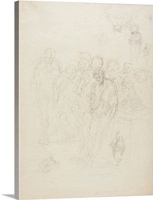 A Group of Men, and Other Sketches, 1857