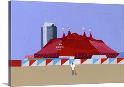 A Man With A Circus Tent And A Dog, 2014