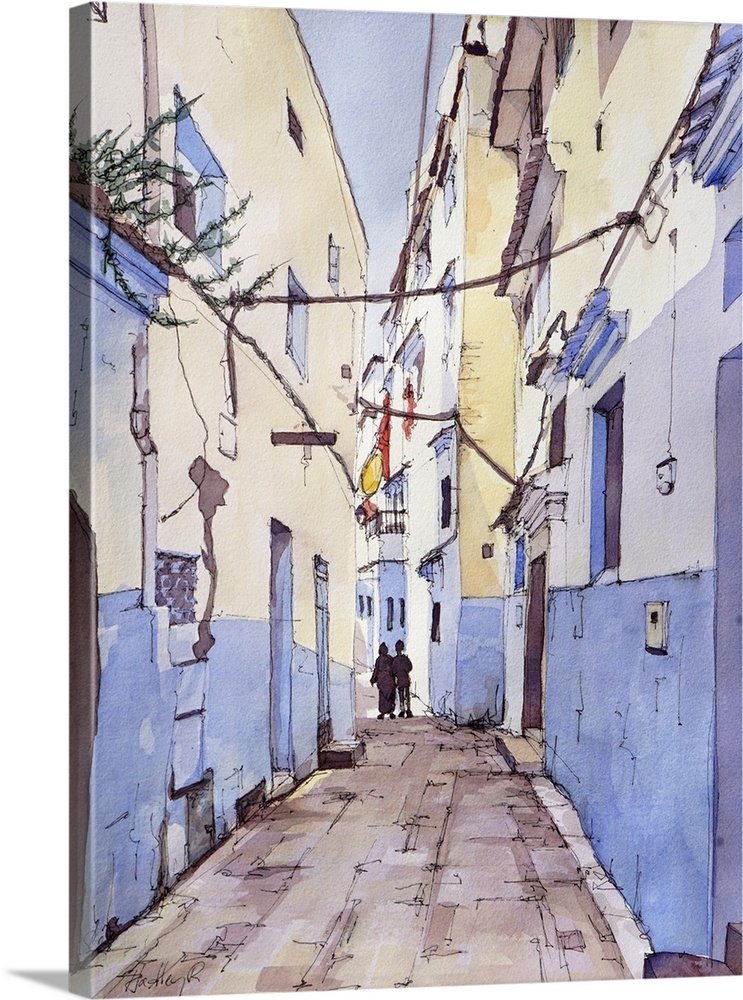 A Quiet Walk, Chefchaouen, Morrocco, 2024