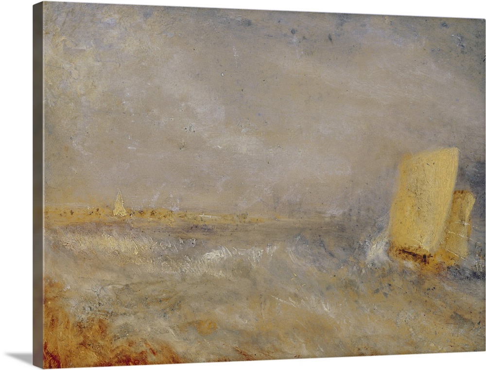 NGW185739 Credit: A Sailing Boat off Deal, c.1835 (oil on millboard) by Joseph Mallord William Turner (1775-1851)A Nationa...