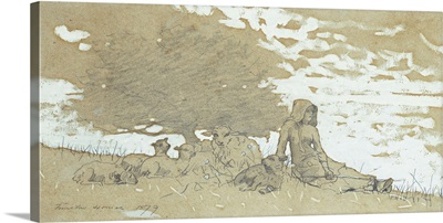 A Shepherdess, 1879