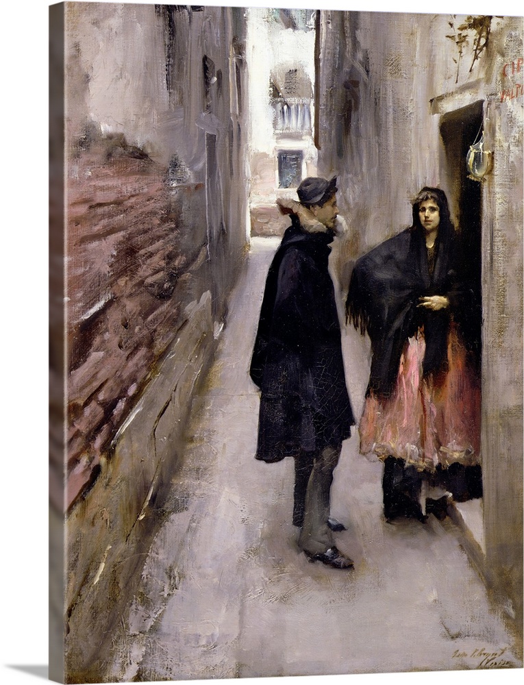 CLK339904 Credit: A Street in Venice, c.1880-82 (oil on canvas) by John Singer Sargent (1856-1925)Sterling