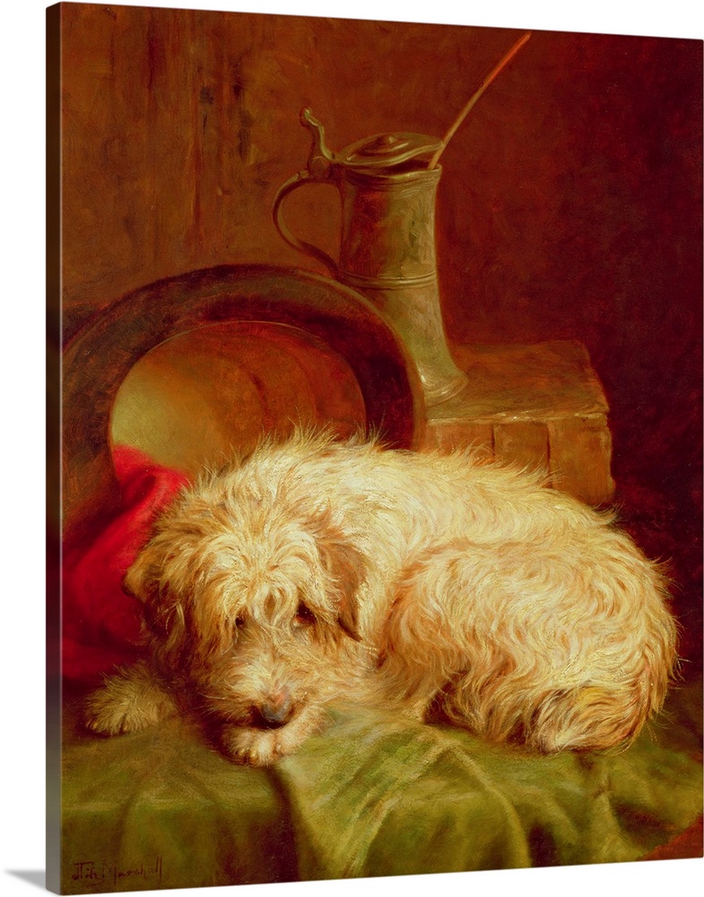 A Terrier by Marshall, John Fitz (1859-1932); Private Collection; Christopher Wood Gallery, London, UK; English