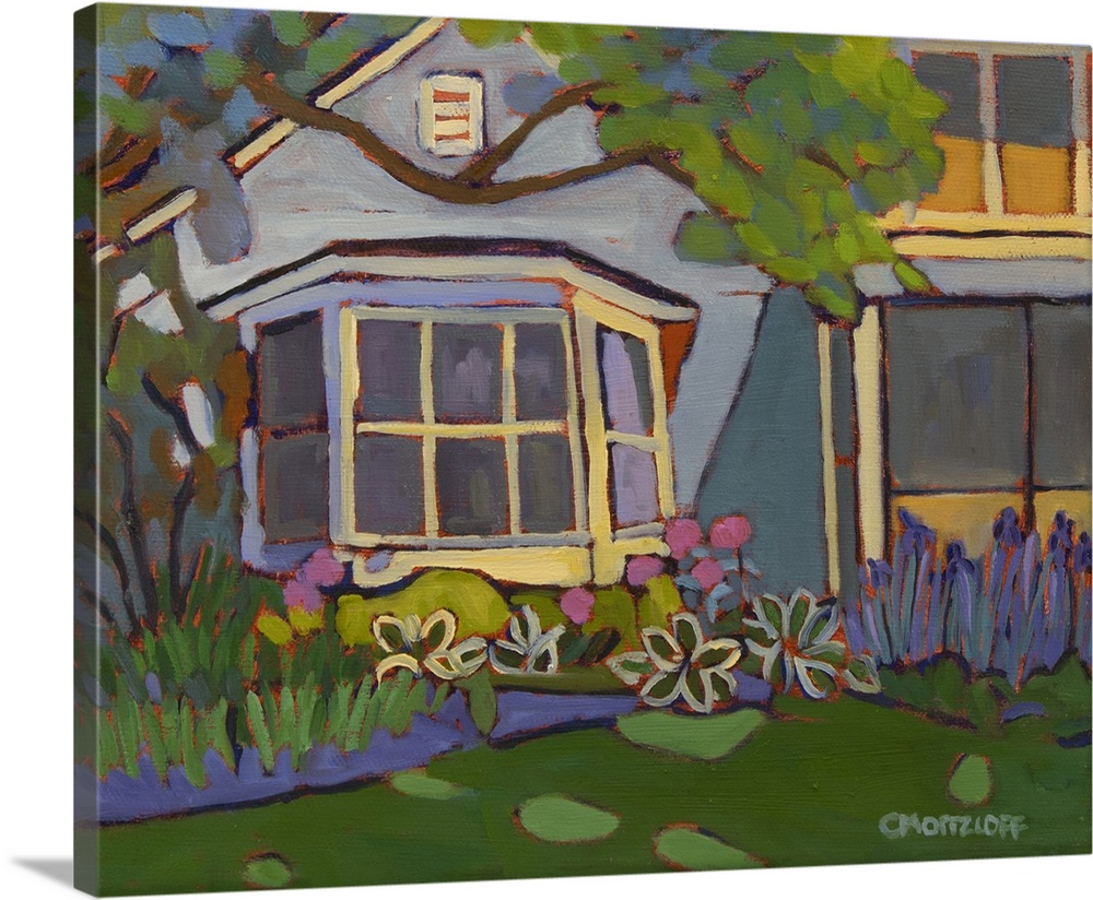 A timeless view, 2023. (Originally oil on canvas.)