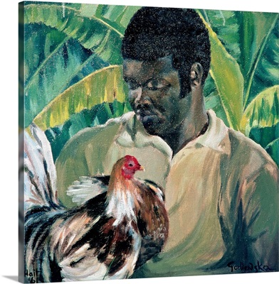 Abel with Fighting Cock, 1961