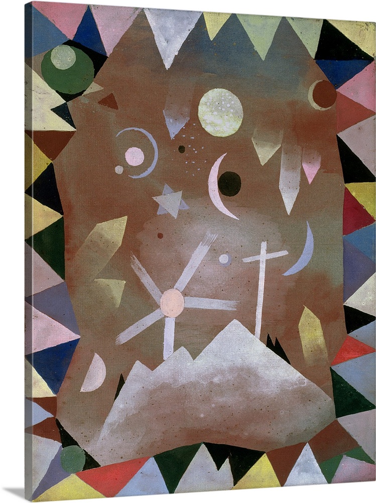 Above the Mountain Peaks, 1917 (originally gouache) by Klee, Paul (1879-1940)