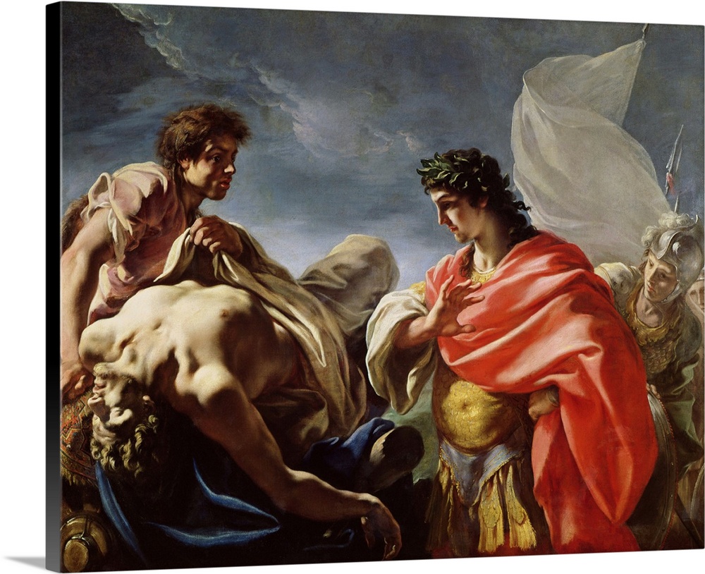 Achilles Contemplating the Body of Patroclus Wall Art, Canvas Prints ...
