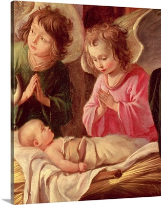 Adoration of the Shepherds, detail of the Angels and Child, c.1638