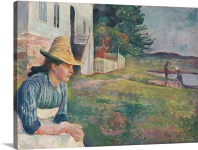 Aften (Evening Hour With The Artist's Sister Laura) (The Yellow Hat)