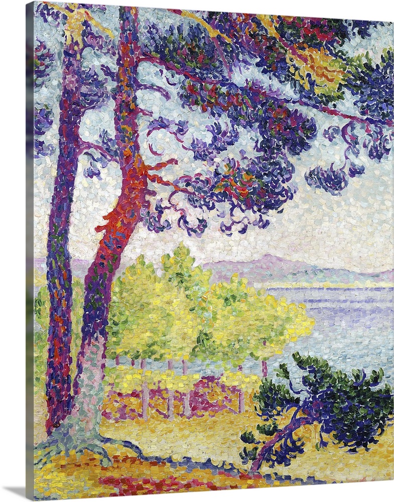 XIR131314 Afternoon at Pardigon, Var, 1907 (oil on canvas)  by Cross, Henri-Edmond (1856-1910); 81x65 cm; Musee d'Orsay, P...