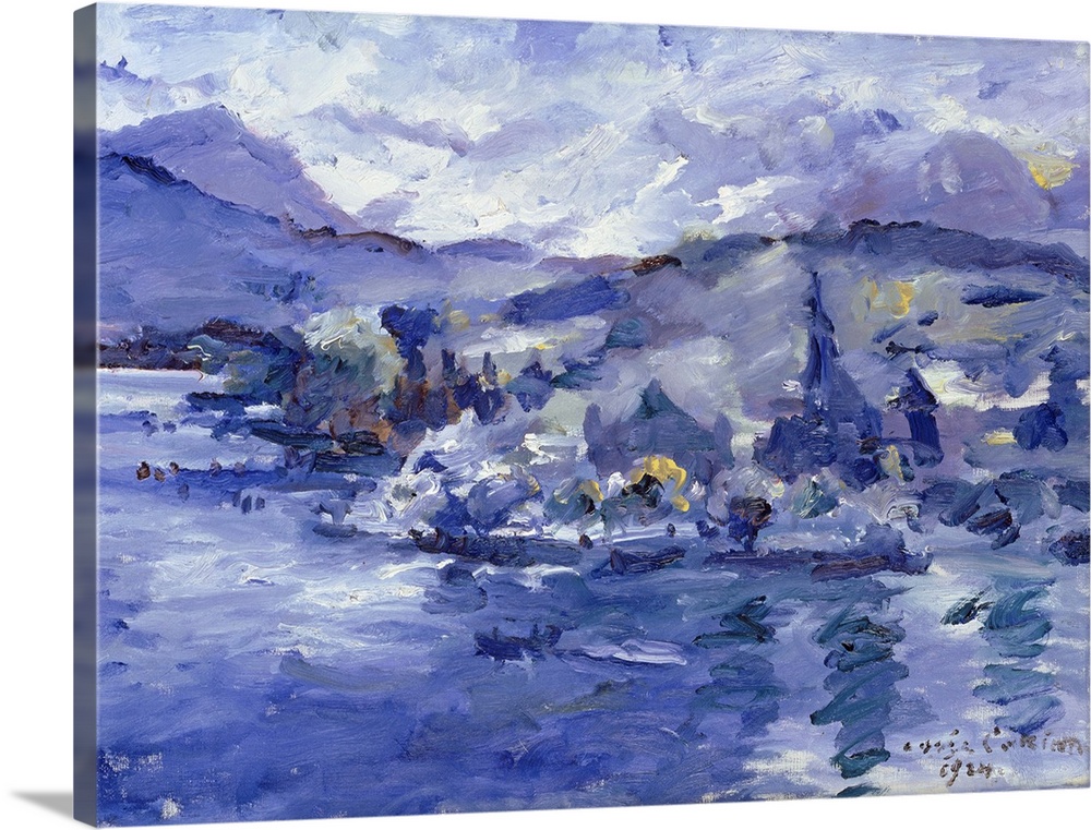 XKH179545 Afternoon on Lake Lucerne, 1924 (oil on canvas)  by Corinth, Lovis (Franz Heinrich Louis) (1858-1925); 57x75 cm;...