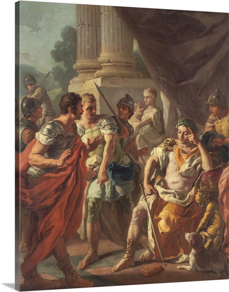 Alexander Condemning False Praise, 1760-9, oil on canvas.  By Francesco de Mura (1696-1782).