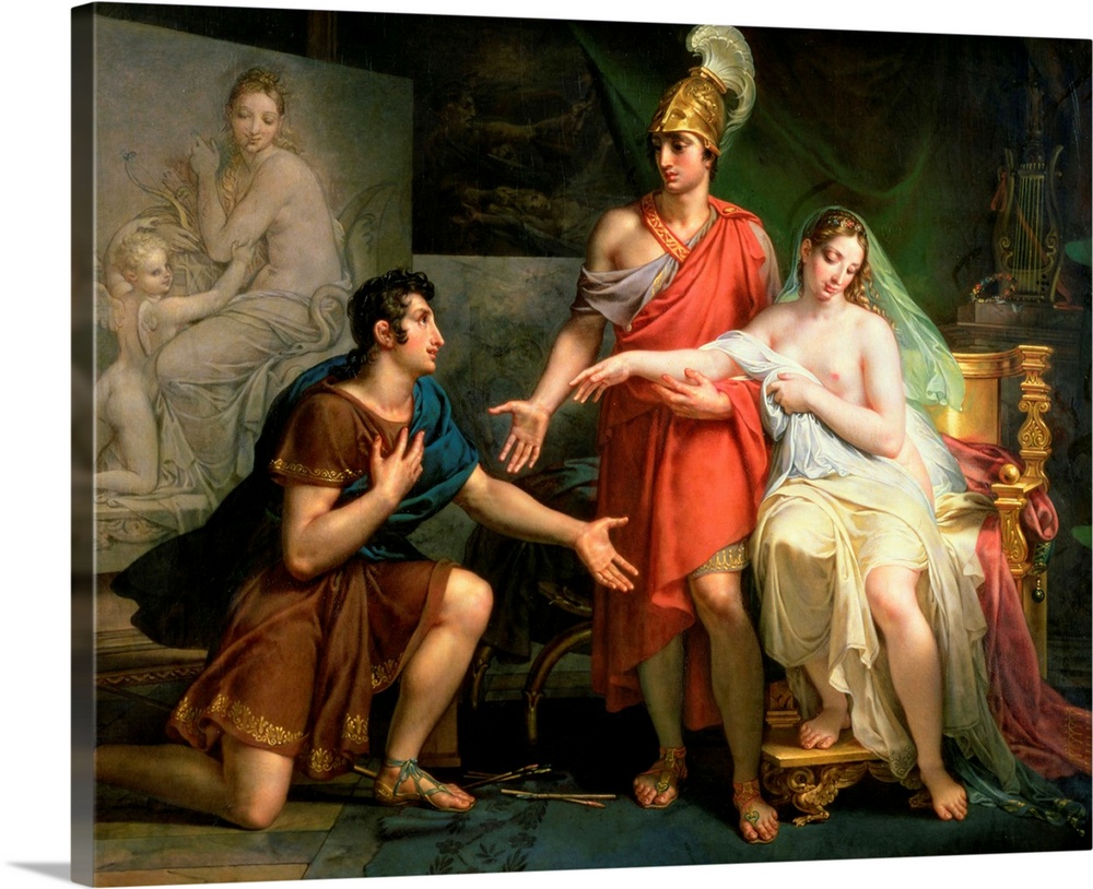 XNS155518 Alexander the Great (356-323 BC) Hands Over Campaspe to Apelles, 1822 (oil on canvas); by Meynier, Charles (1768...
