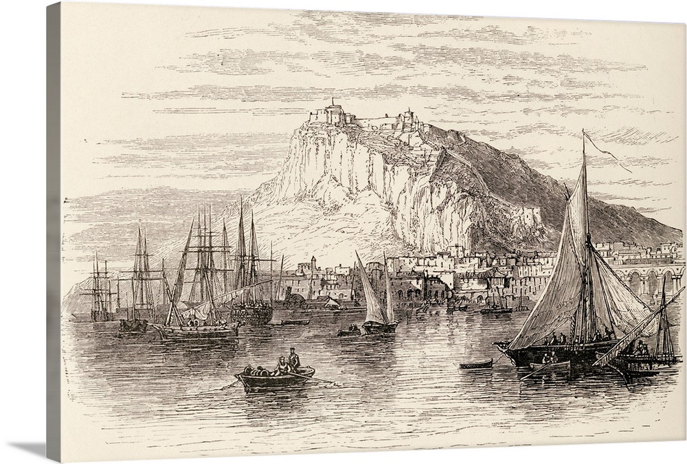 Alicante, Spain.  From the book "Spanish Pictures" by the Rev Samuel Manning, published 1870.