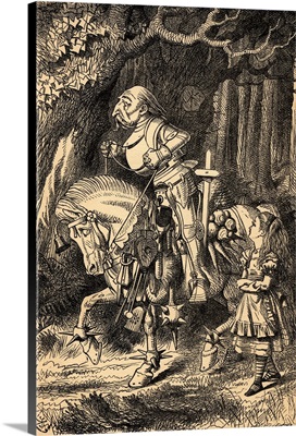 Alice and the White Knight, from 'Alice in Wonderland' by Lewis Carroll