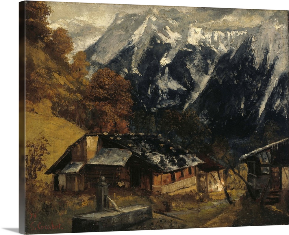 An Alpine Scene, 1874, oil on canvas.