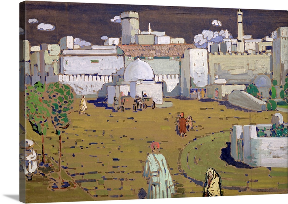 An Arab Town, 1905 (originally tempera on card) by Kandinsky, Wassily (1866-1944)