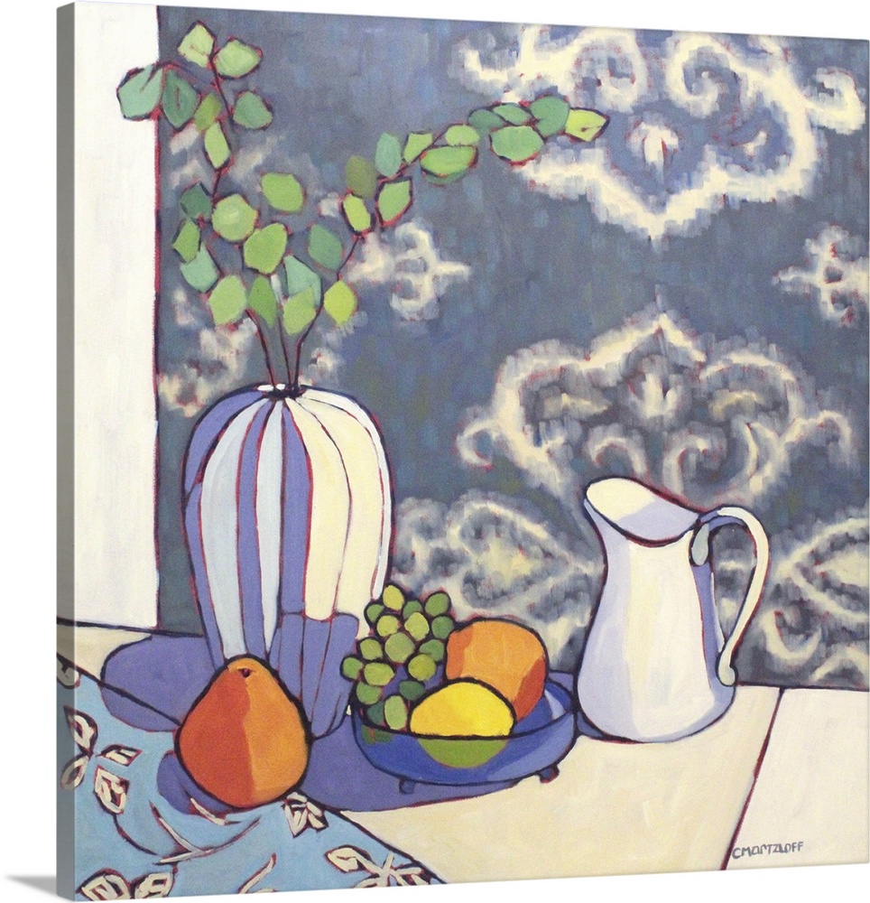 An artful window, 2023. (Originally an oil painting.)