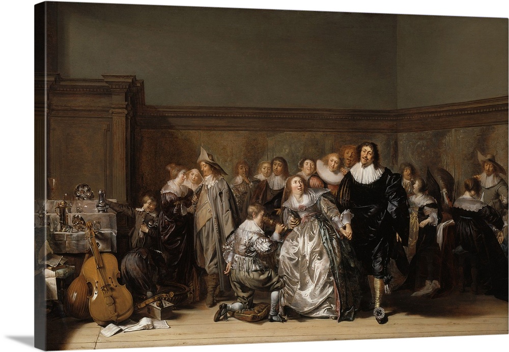 An Elegant Company, 1632, oil on panel.