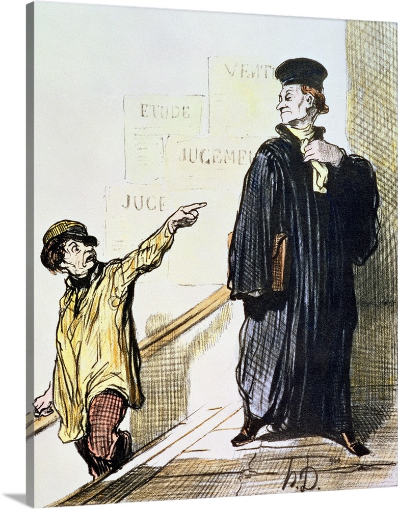 An Unsatisfied Client, from the series Les Gens de Justice, c.1846