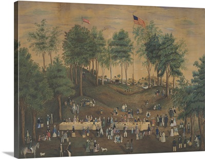 Anti-Slavery Picnic at Weymouth Landing, Massachusetts, c.1845