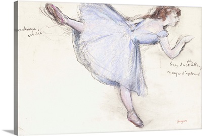 Arabesque Dancer in Profile View, 1885-90