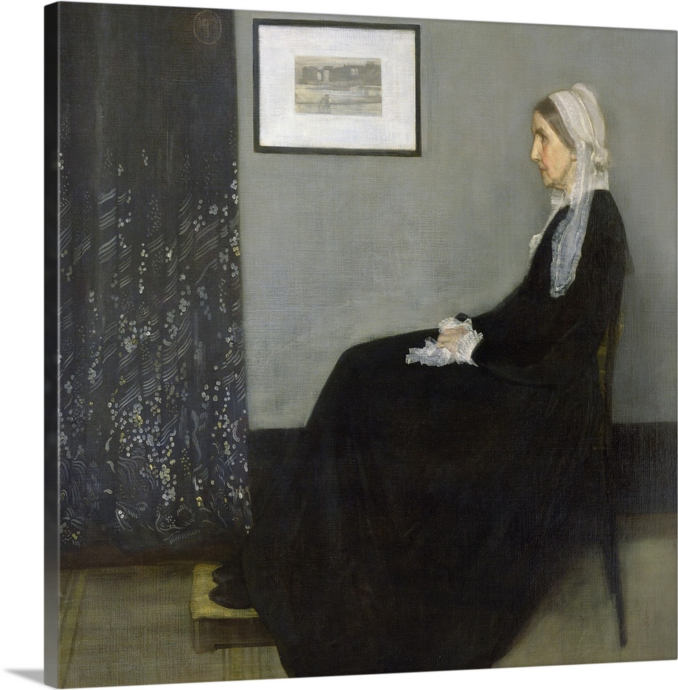 XIR30805 Arrangement in Grey and Black No.1, Portrait of the Artist's Mother, 1871 (oil on canvas)  by Whistler, James Abb...