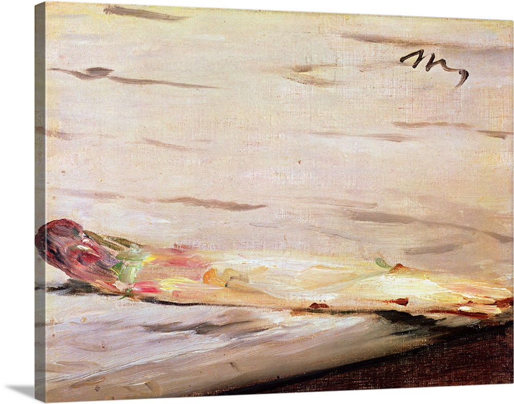 XIR51034 Asparagus, 1880 (oil on canvas)  by Manet, Edouard (1832-83); 16.5x21.5 cm; Musee d'Orsay, Paris, France; Giraudo...