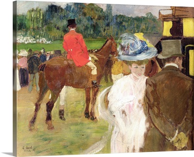 At the Races at Auteuil, 1907