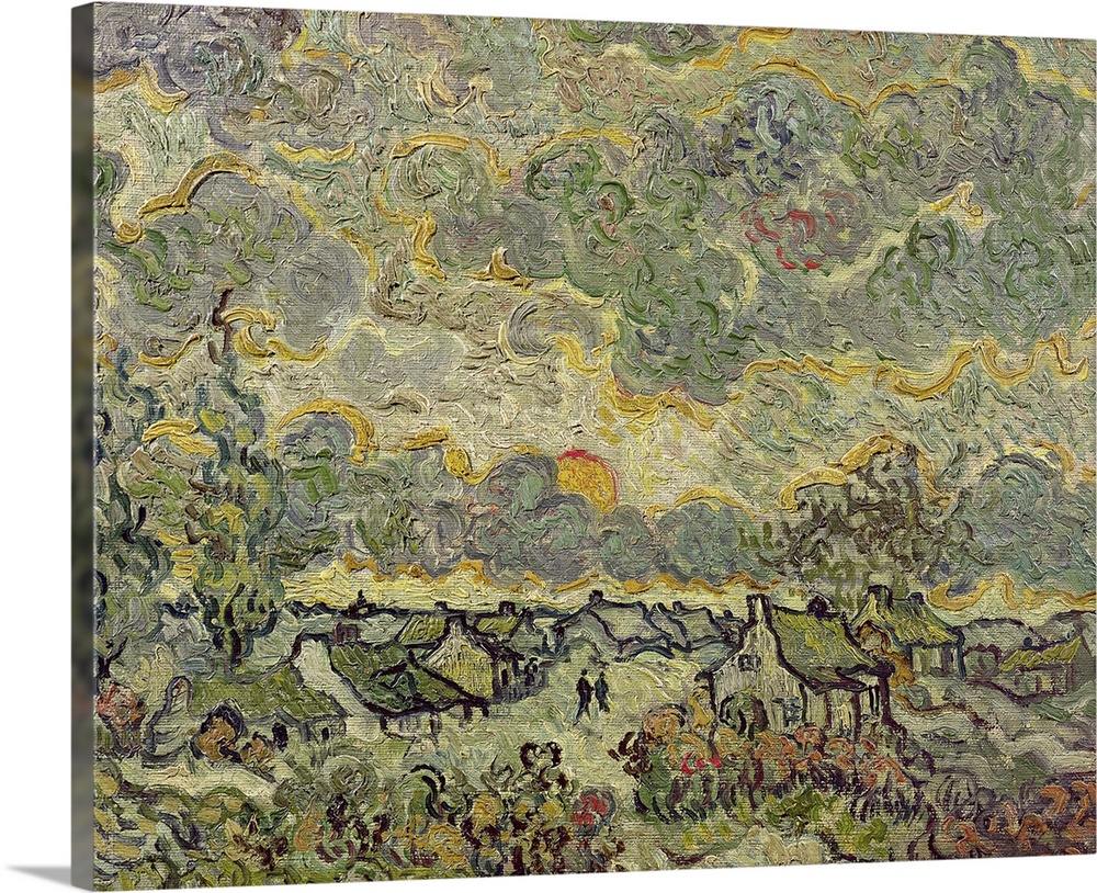 Autumn landscape, 1890 (oil on canvas)  by Gogh, Vincent van (1853-90); Van Gogh Museum, Amsterdam, The Netherlands; Paysa...