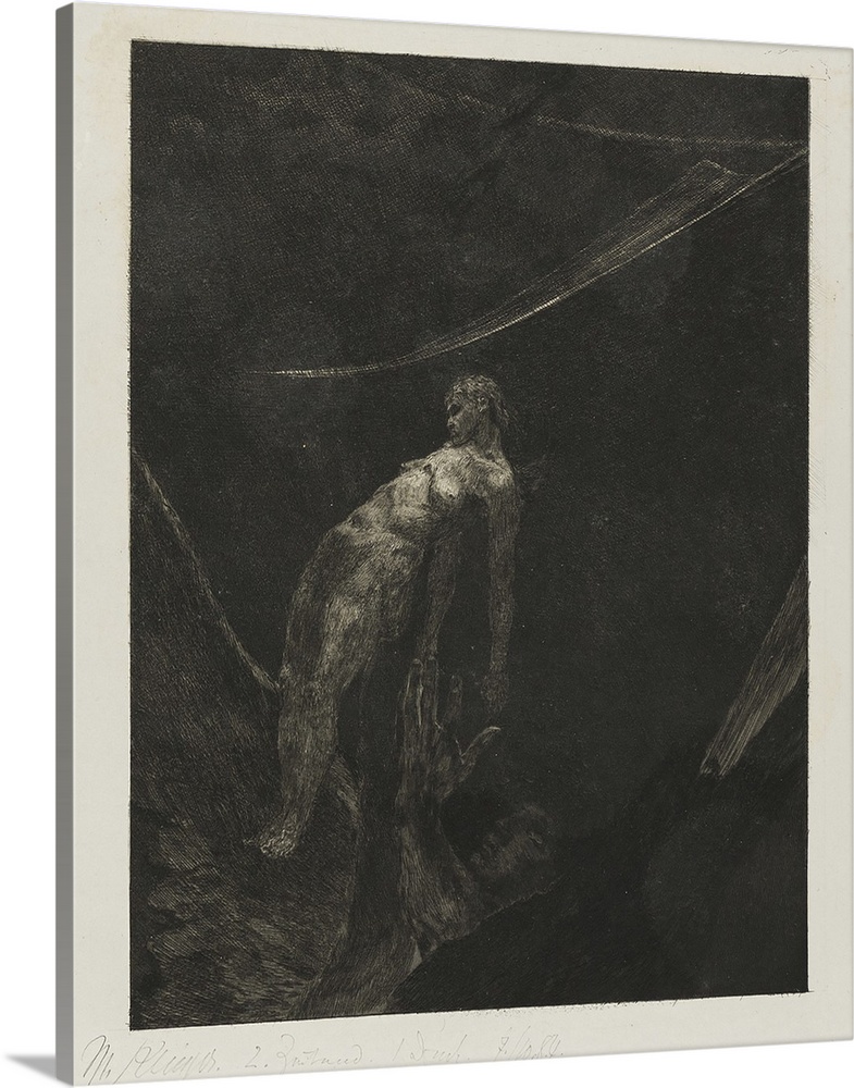 Back into Nothingness, plate fifteen from A Life, 1884, aquatint and etching on ivory china paper laid down on cream laid ...