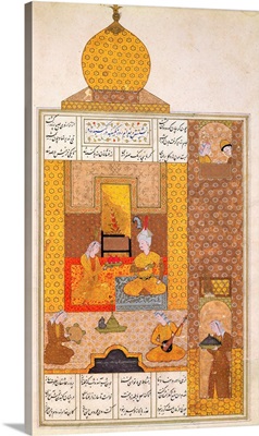 Bahram (420-28) Visits the Princess of Turkestan, illustration to 'The