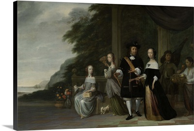 Batavian VOC chief merchant Pieter Cnoll and his family, 1665