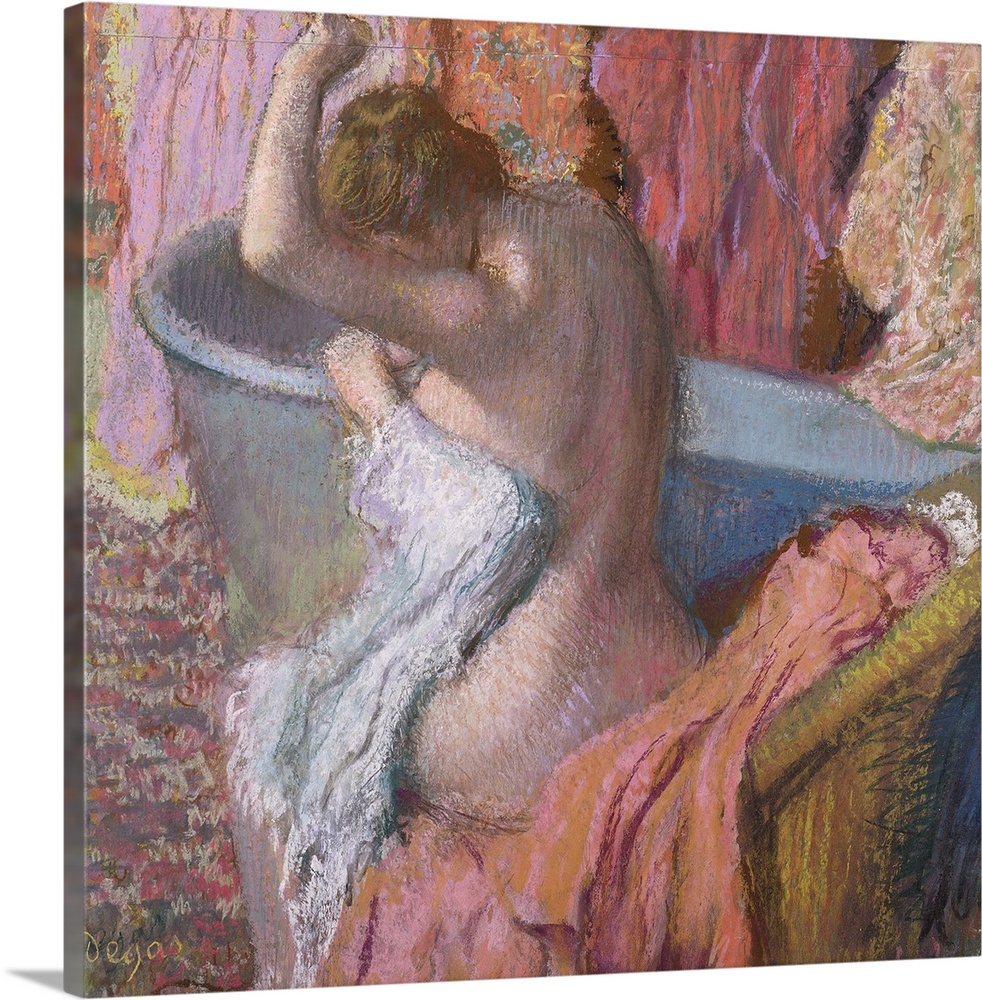 Bather, 1899, pastel on paper.  By Edgar Degas (1834-1917).