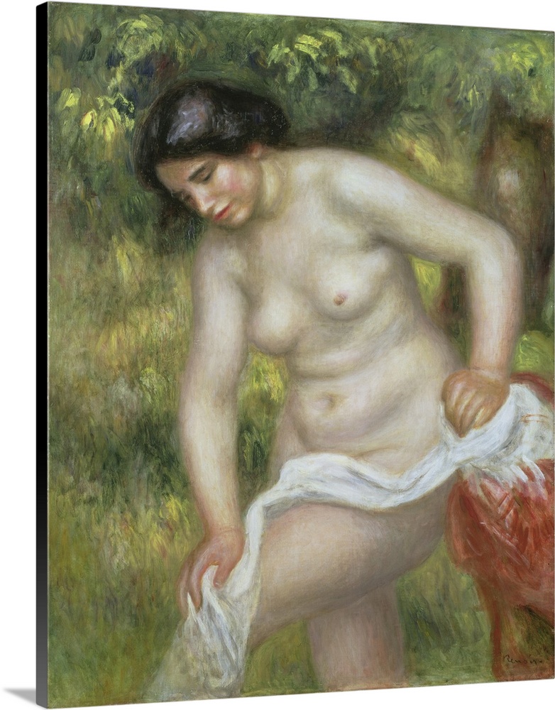 Bather Drying Herself With A White Cloth (Originally oil on canvas)