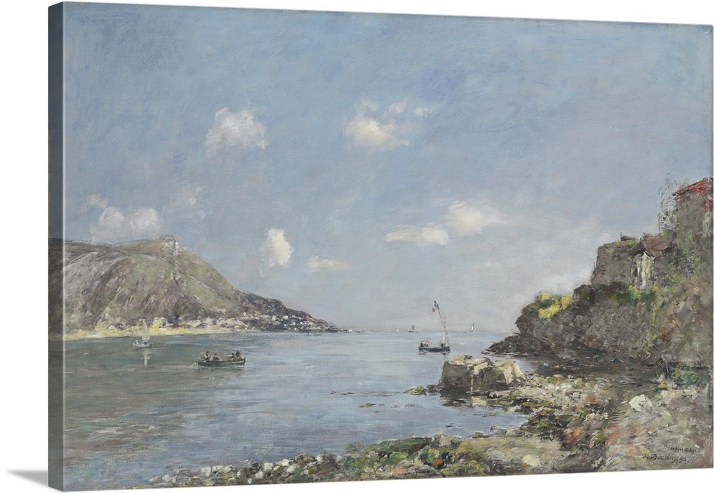 Beaulieu, La Baie des Fourmis, Morning Effect, 1892, oil on canvas.  By Eugene Boudin Louis.